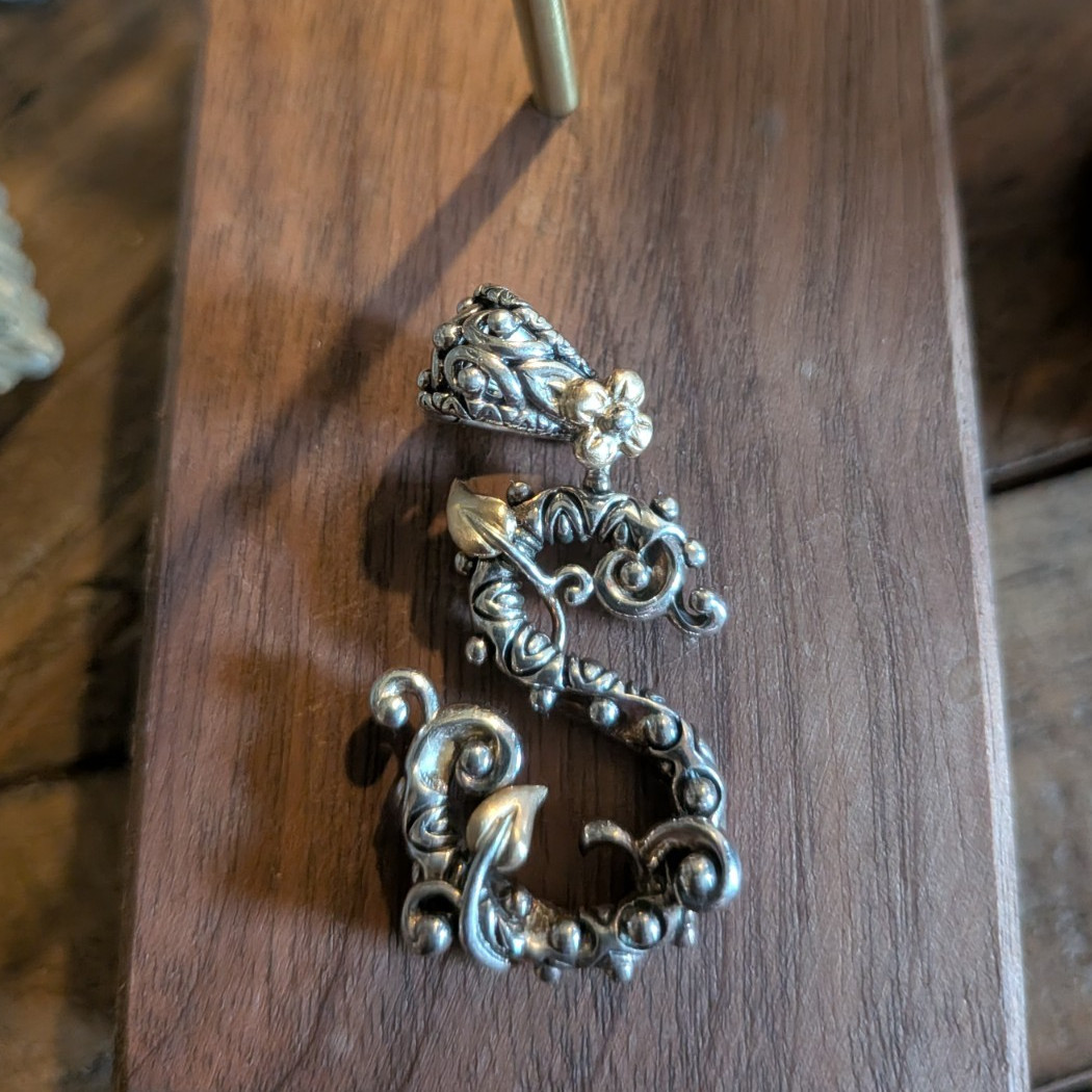 Barbara Bixby Sterling & 18k Accent Letter S Pendant
