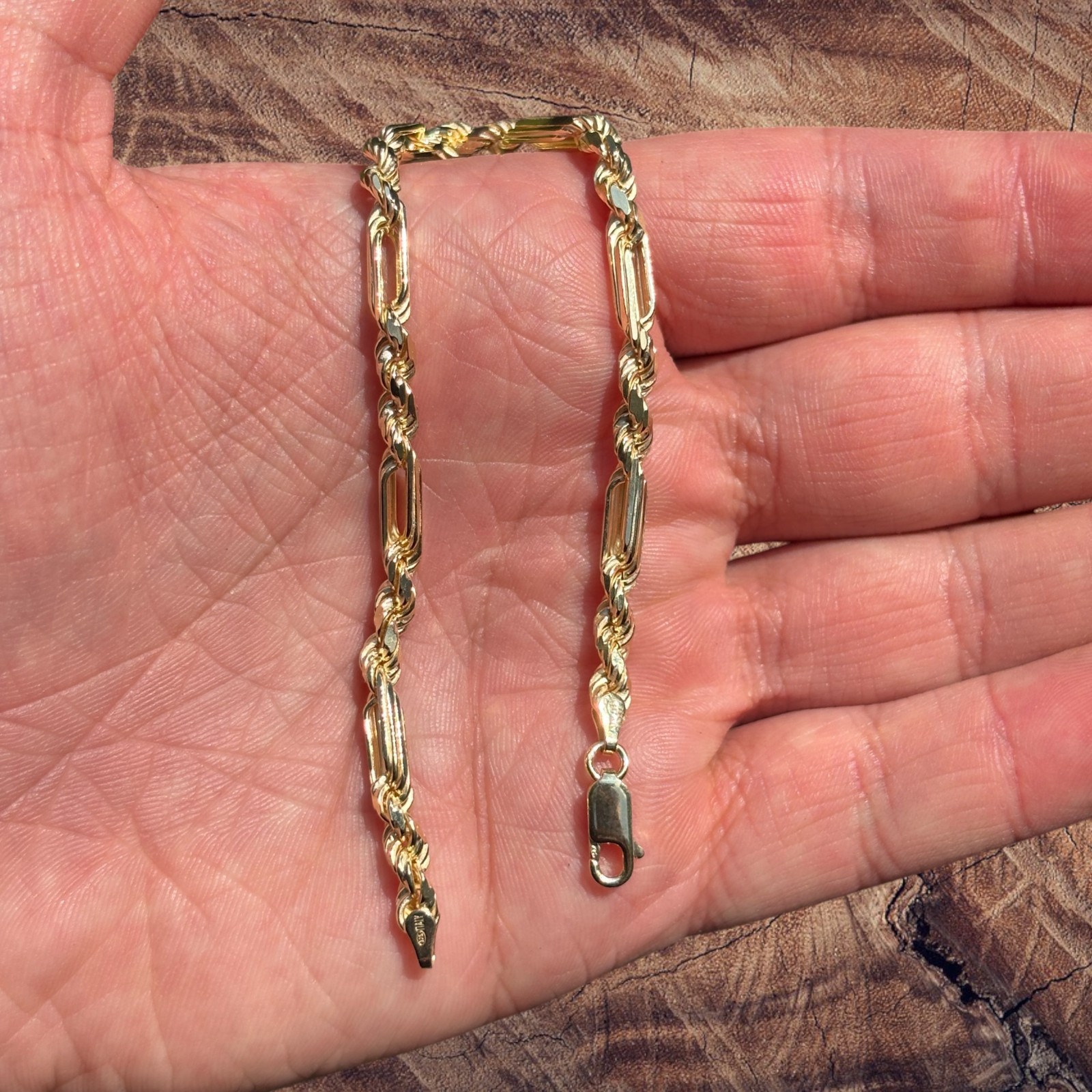 4mm Figarope Milano Bracelet – Solid 925 Sterling Silver Or 14k Gold Vermeil