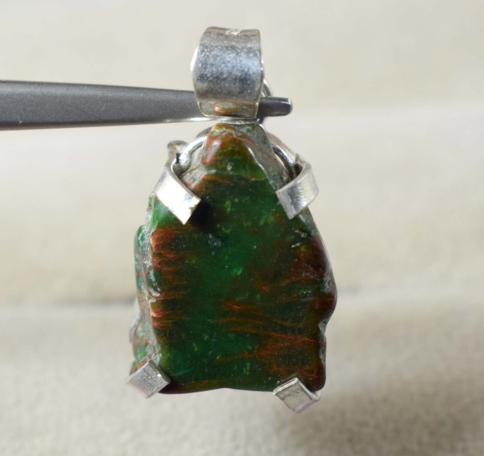Natural 15.65 Ct Green Carico Lake Turquoise Certified Gemstone Rough Pendant