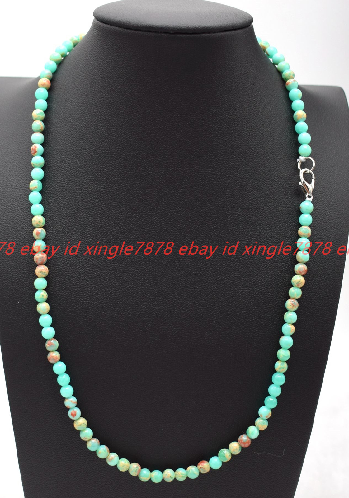 Small Natural 4mm Multicolor Shoushan Jasper Gems Round Beads Necklace 16-36in