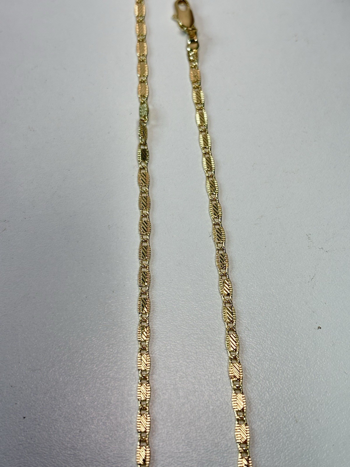 14k Gold Filled/Plated Valentino Chain Necklace ~ 18” ~ 2mm ~ 5.2 Grams ~ NEW
