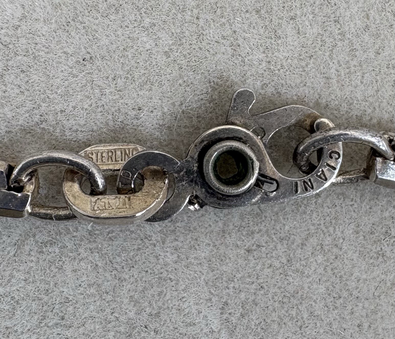 925 Sterling Silver Necklace, 6.2 Grams, Marked 925
