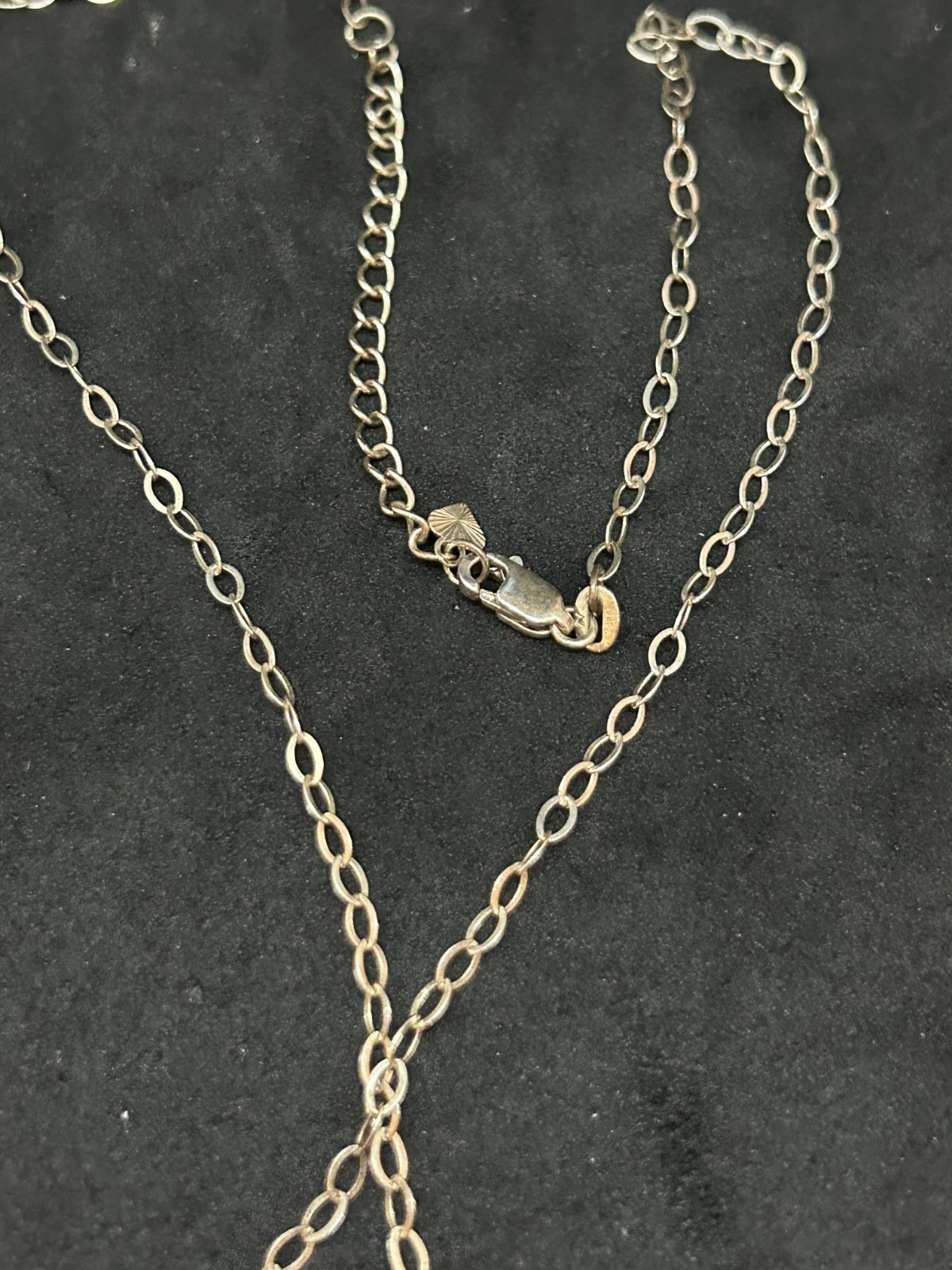 925 Sterling 14K Dolphin Seashell 1in Pendant Necklace 2.2mm 19in – 7.0g