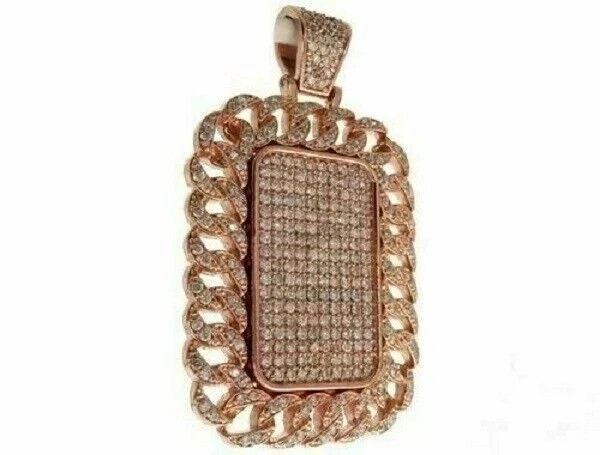 1.2CT Round Cut Lab Created Diamond Women’s Fancy Pendant 14K Rose Gold Plated