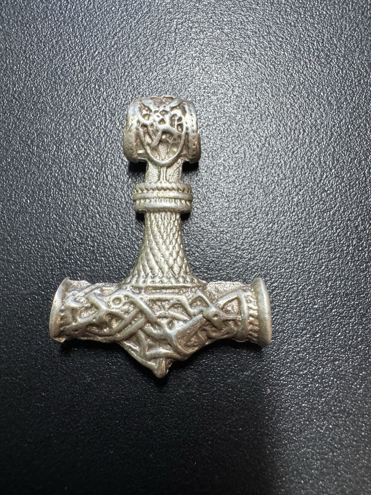 Heavy 20g Stamped 925 Sterling Silver Thor Hammer Pendant