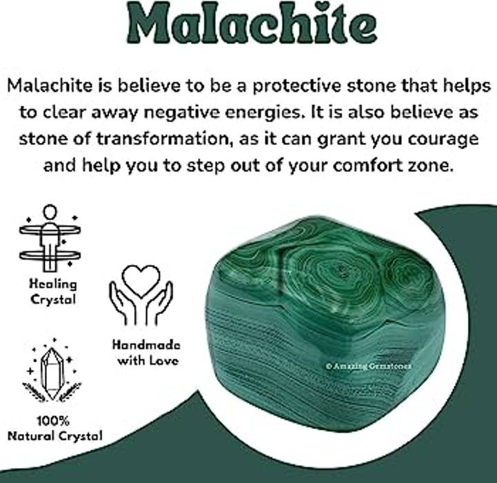 Malachite Gemstone Handmade 925 Sterling Silver Jewelry Pendant 2.05″ K804