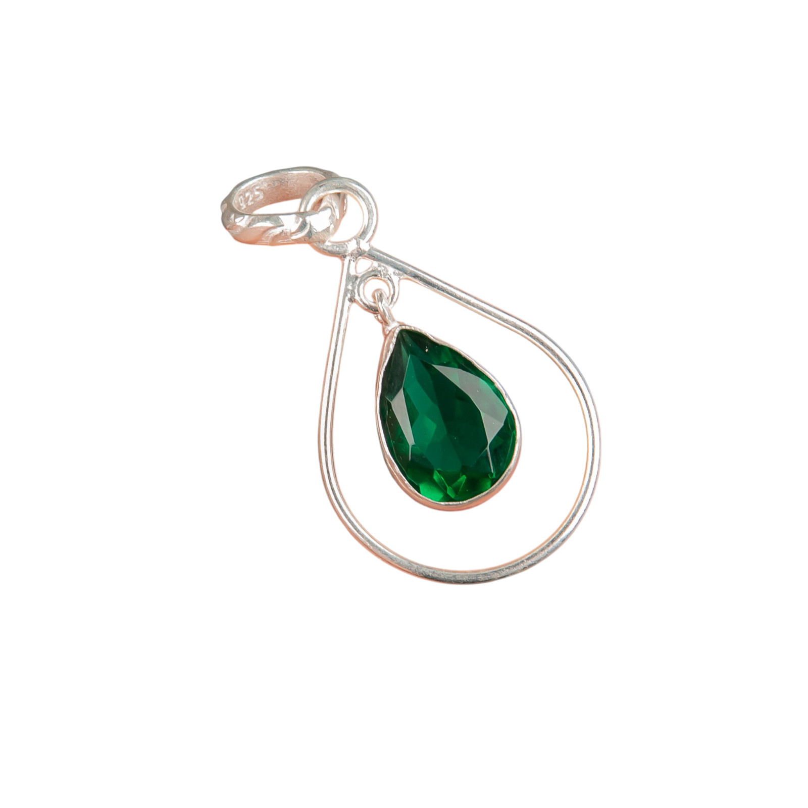 Chrome Diopside Gemstone 925 Solid Silver Handmade Pendent 1.60″ Gift For Her