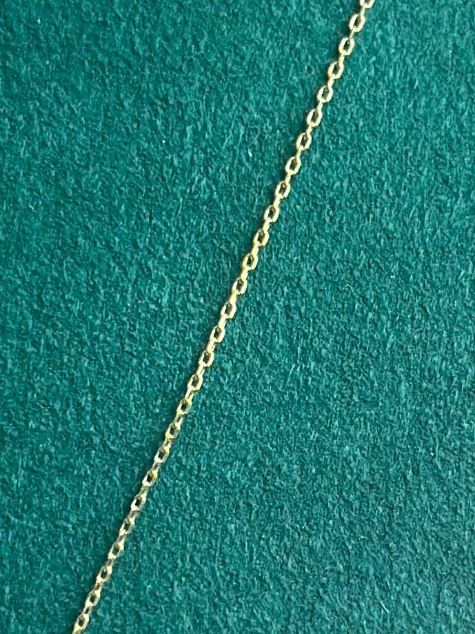 14k SOLID Gold Cable Chain 0.5mm Thin Necklace Adjustable 16″, 17″ & 18″, Boston