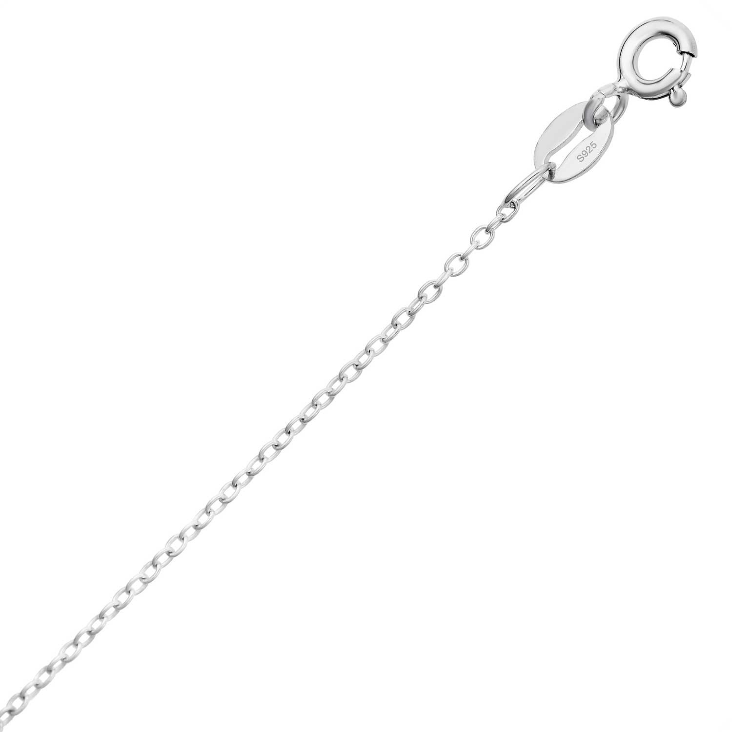 Solid 925 Sterling Silver Angel Wing Pendant Charm Necklace 18″ Cable Chain