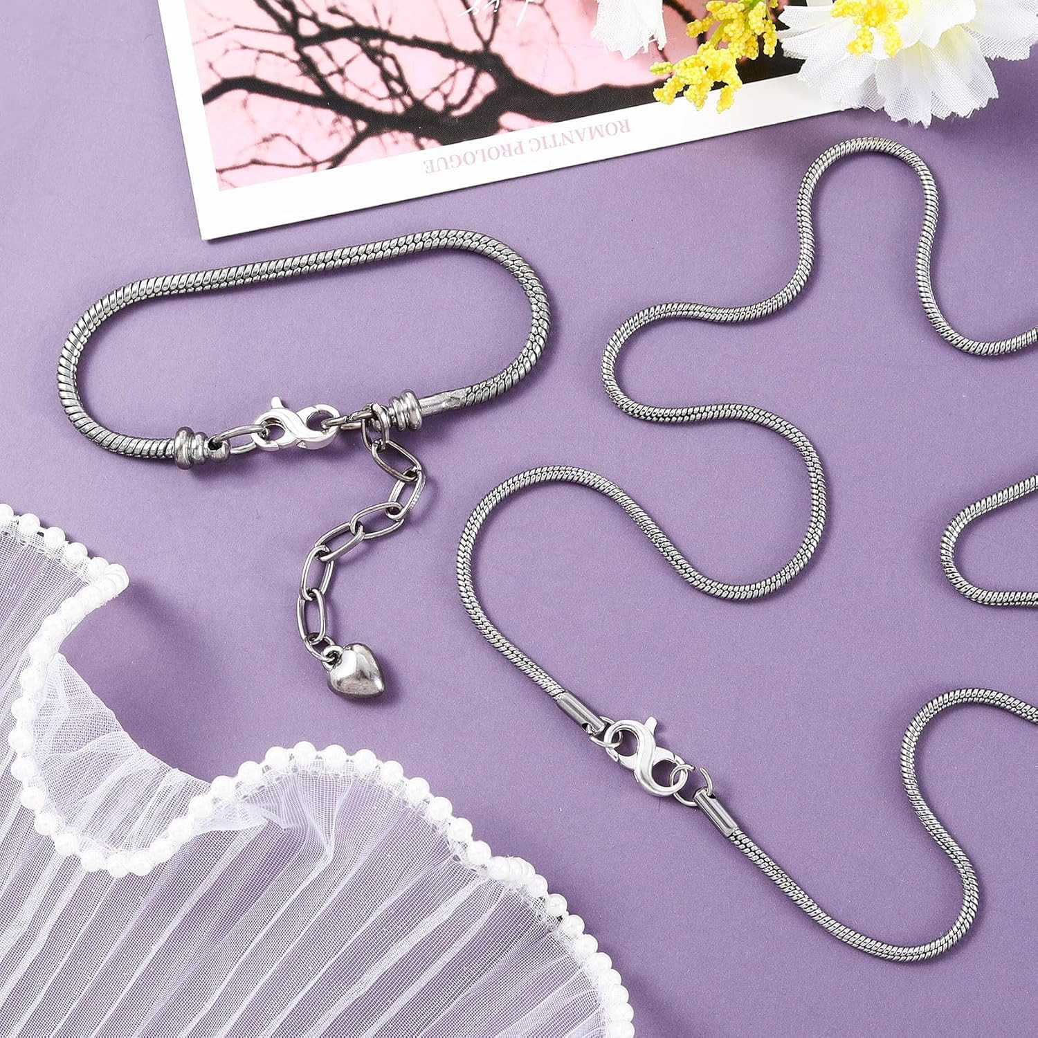 925 Sterling Silver Lobster Claw Clasps, Hypoallergenic Necklace Enhancer Shorte