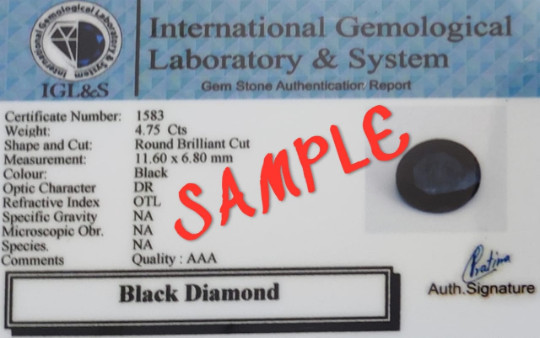 Certified Black Diamond 4 mm Bead Necklace 18 Inches AAA ! Birthday Gift