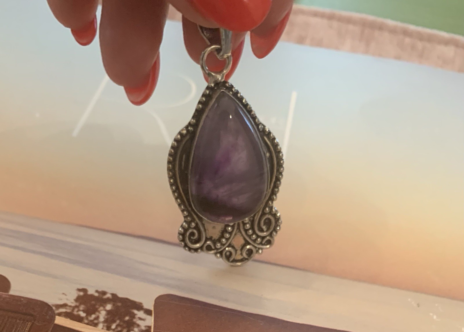 Amethyst 925 Sterling Silver Pendant