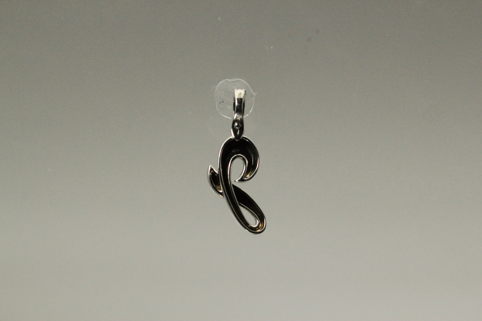 925 Sterling Silver Fancy Letter “G” Pendant Enhancer Bail 3.4 Grams (PEN9399)