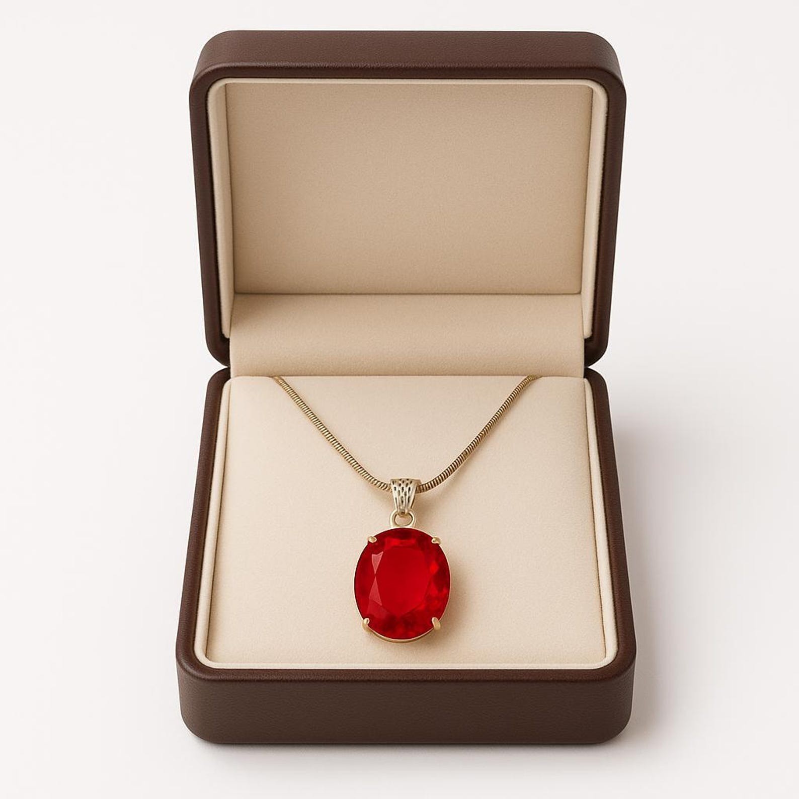 100.20 Ct Natural Red Ruby 925 Sterling Silver Pendant Certified Loose Gemstone