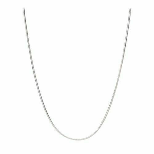 WOMEN & MEN 925 Stamped Sterling Silver 1mm SNAKE Chain Necklace 925 Italian NEW