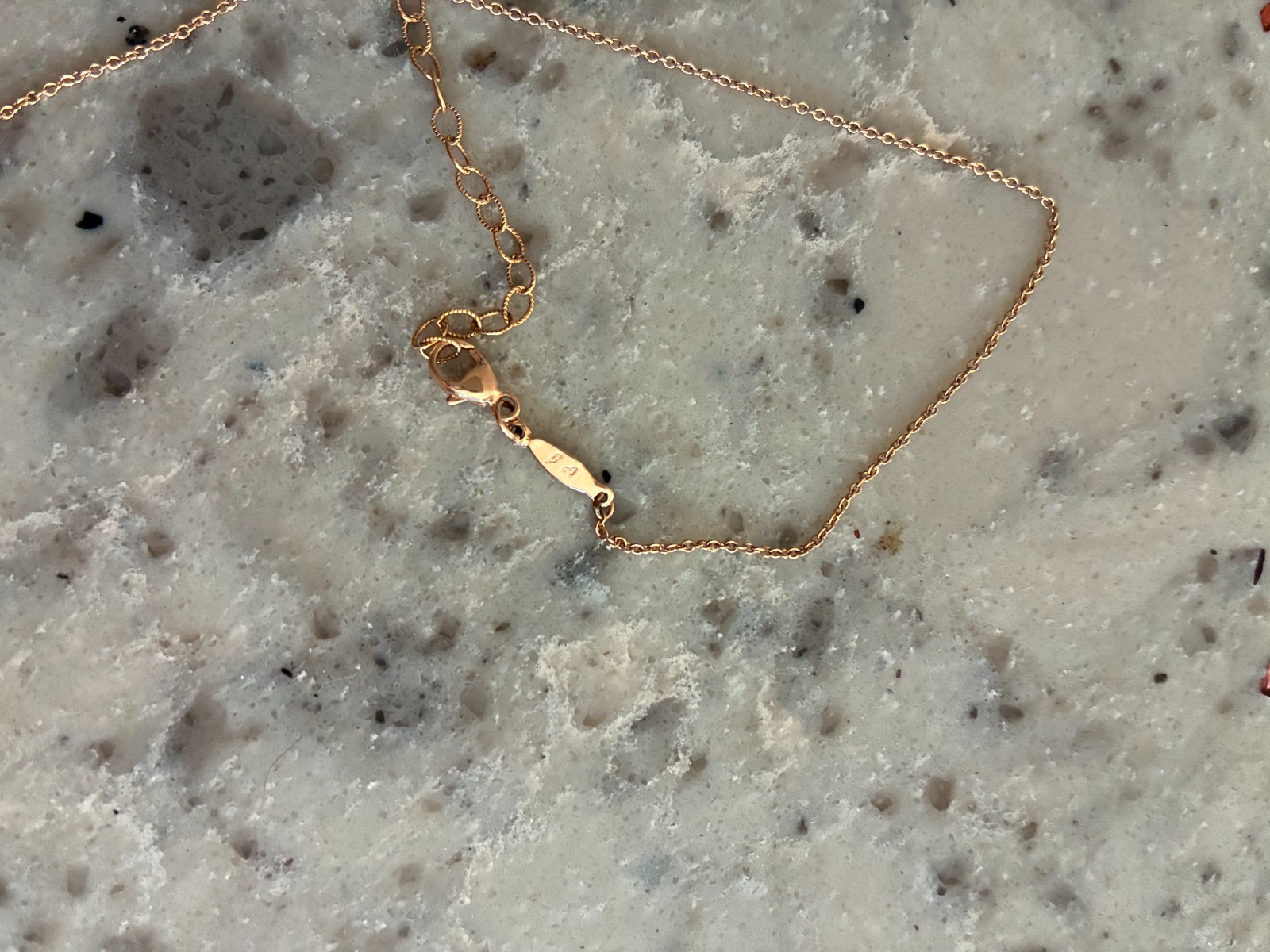 Jacquie Aiche 14k Rose Gold Tourmaline and Aquamarine Y Necklace Lariat