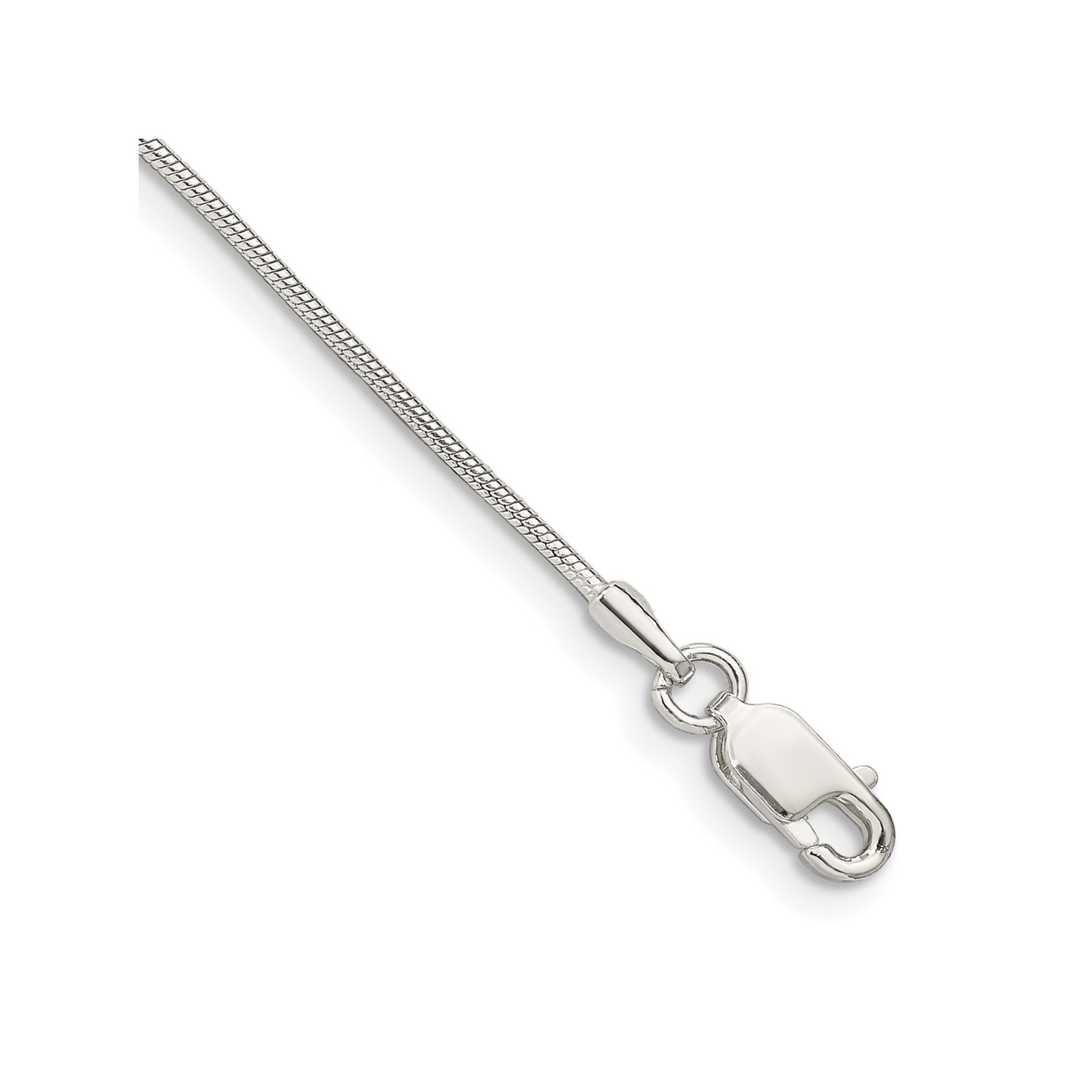 Sterling Silver Snake 1-2mm 7-36″