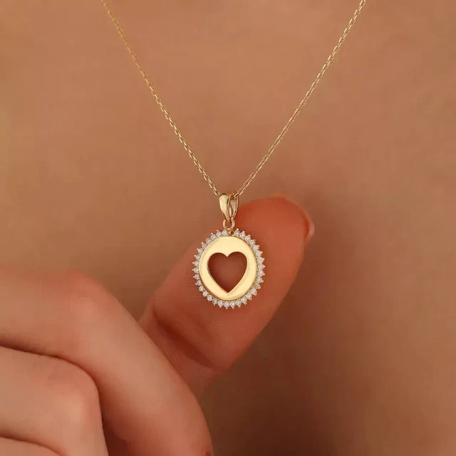 1.00Ct Round Cut Simulated Diamond Women’s Beauty Pendant 14K Yellow Gold Plated