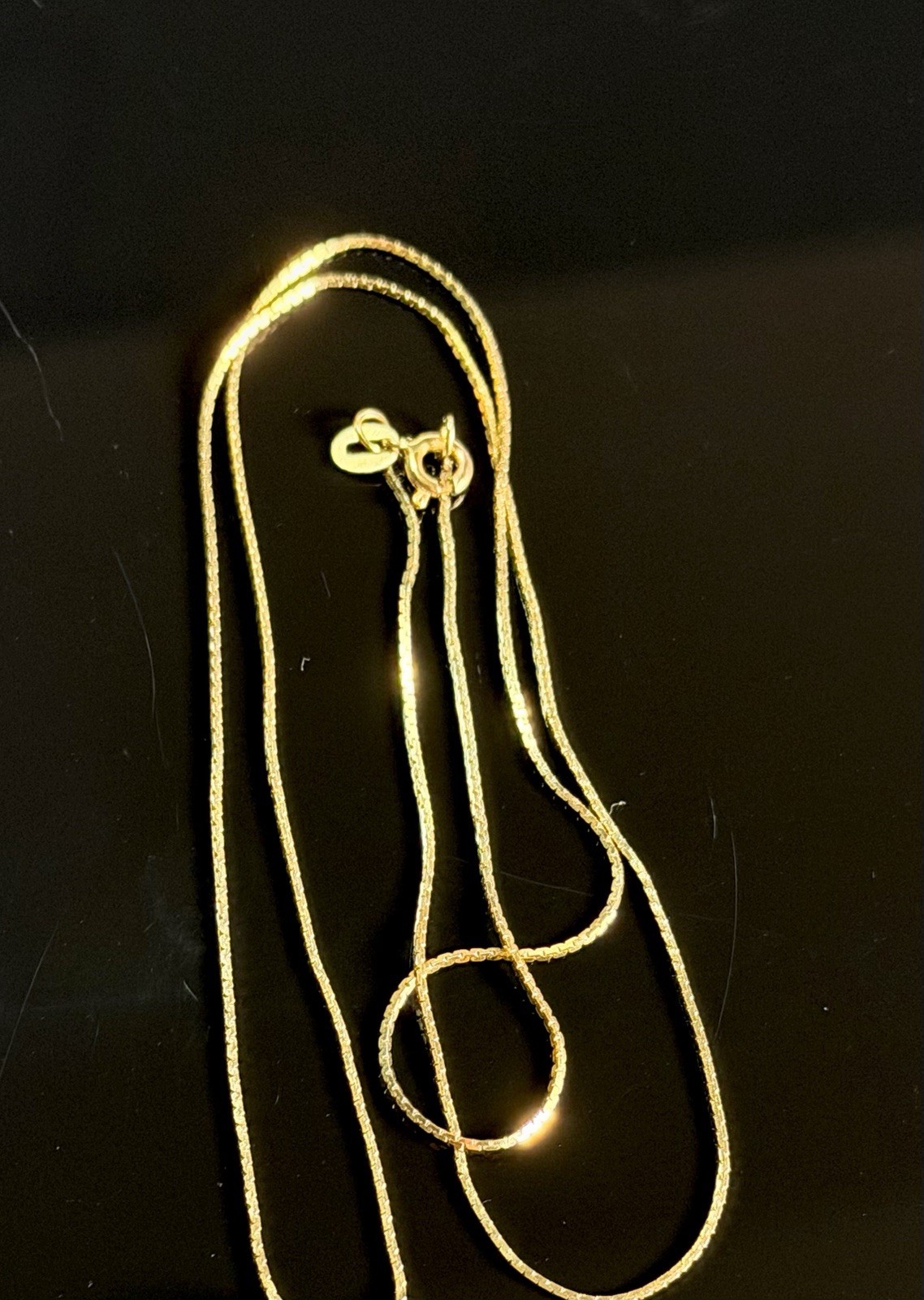 14K Yellow Gold Italy 18 inch Serpentine Style Italian Necklace Solid 1.66 Grams