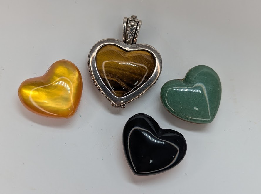 Tiger’s Eye Gemstone 925 Sterling Silver Interchangeable Pendant | 4 Heart Gems