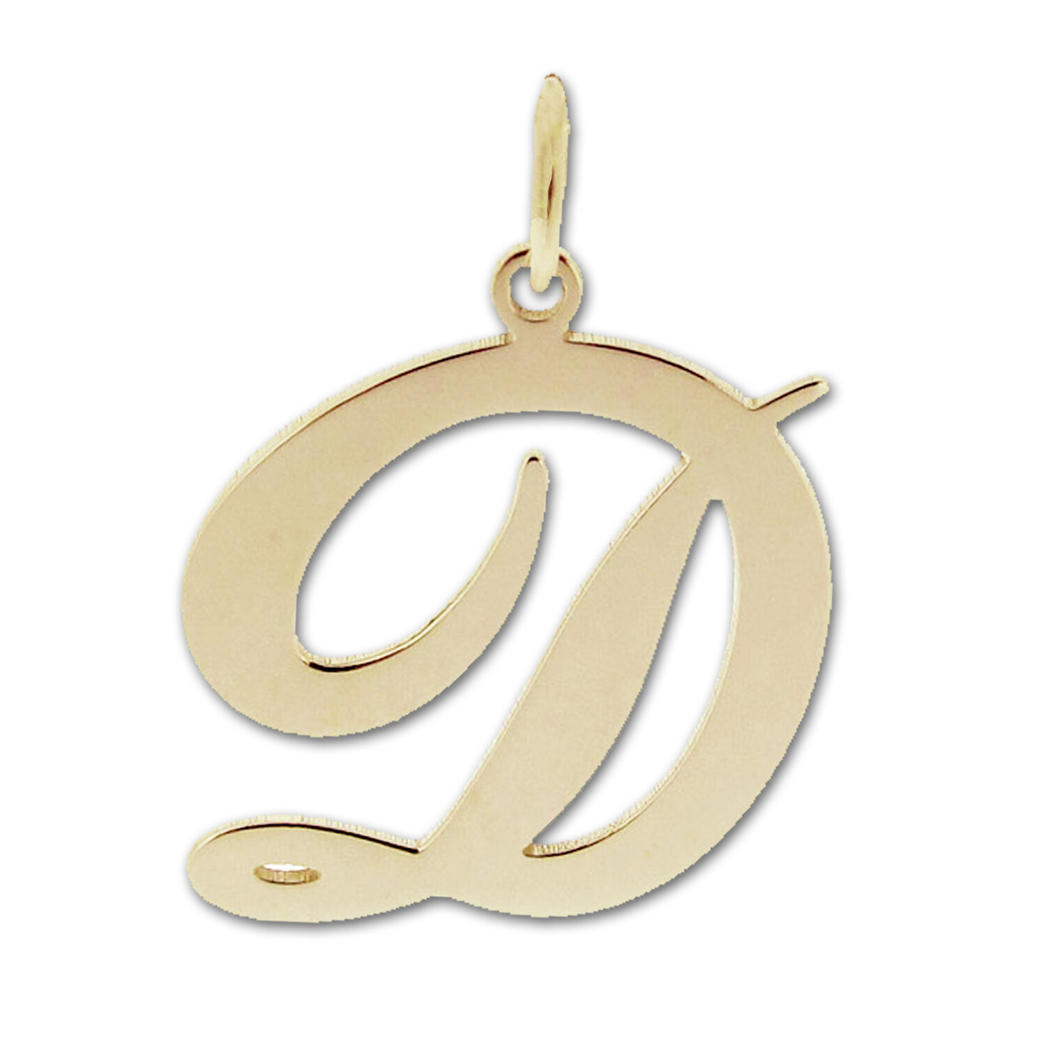 9ct Gold Plated Any Initial Letter Name Pendant Charm Necklace & Chain Option