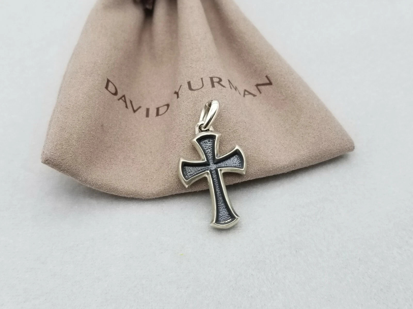 David Yurman Retired Knife-Edge Cross Pendant
