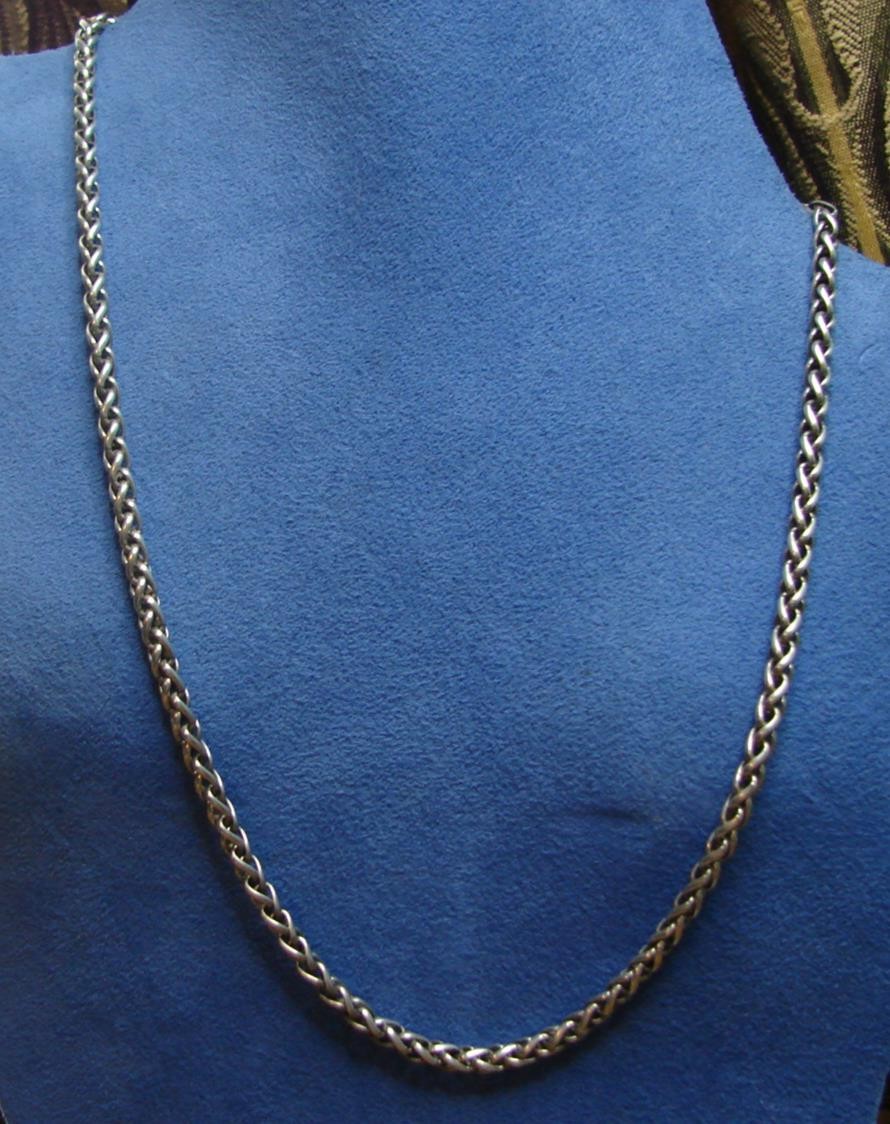 David Yurman Sterling Silver 20″ Wheat Chain Necklace 5mm