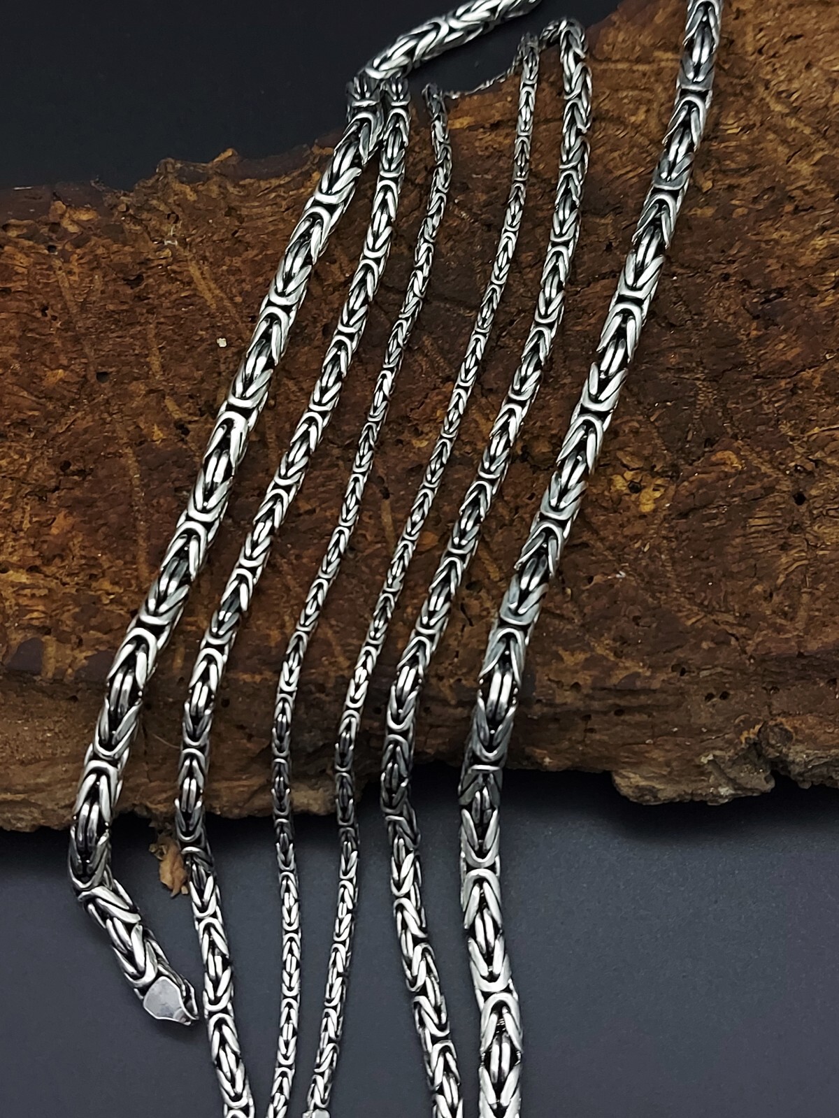 Sterling Silver 925 King Chain King Bracelet 2.5 / 4 / 6mm Solid Silver NEW