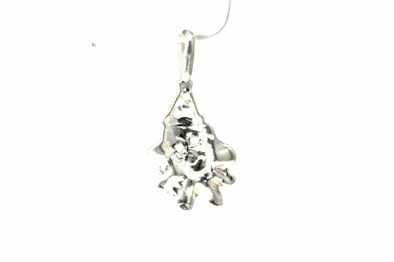 925 Sterling Silver Small Clown Head Charm/Pendant 1.3 Grams (PEN3495)