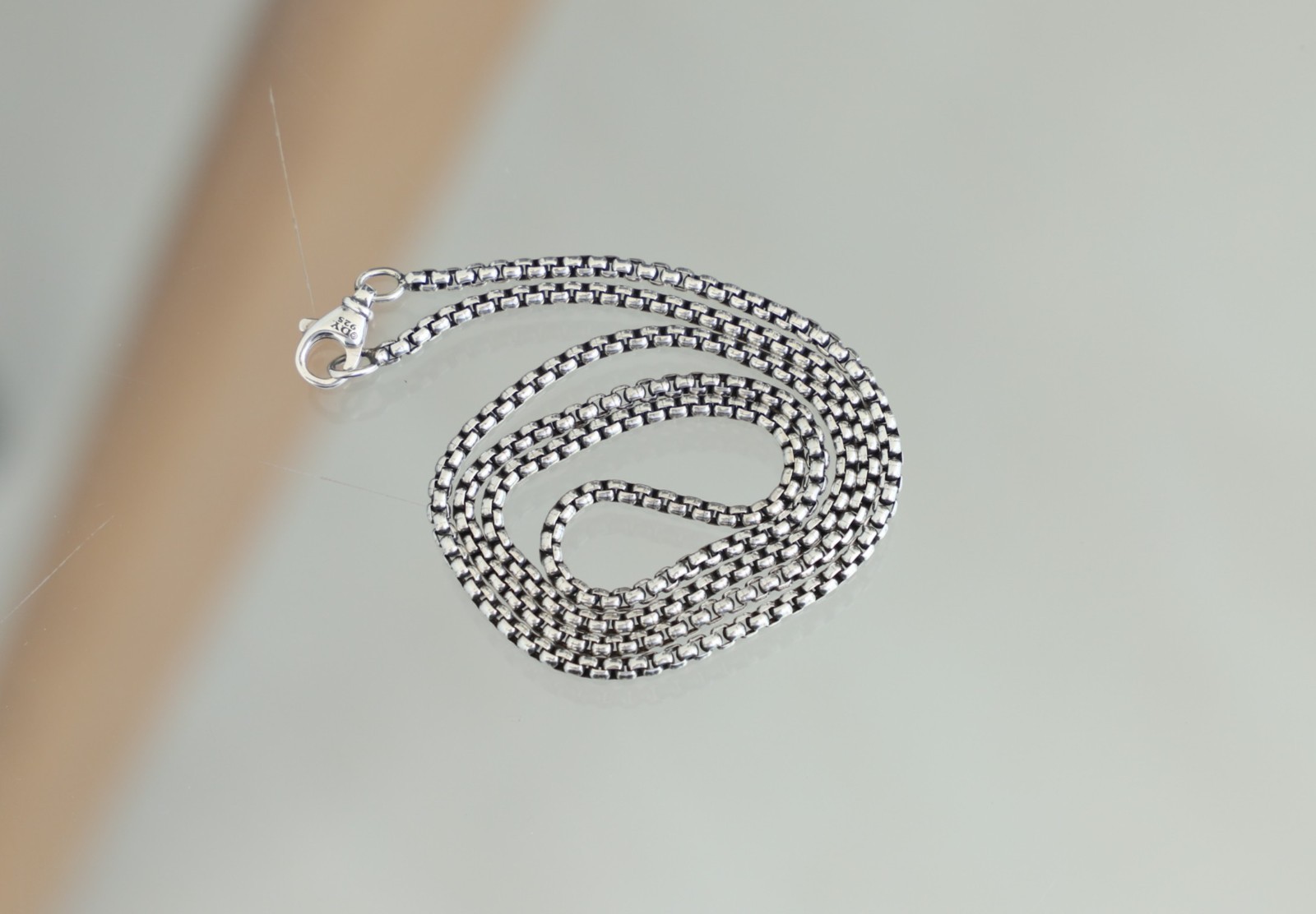 Men’s David Yurman 2.7mm Sterling Silver 22 in Box Chain Necklace