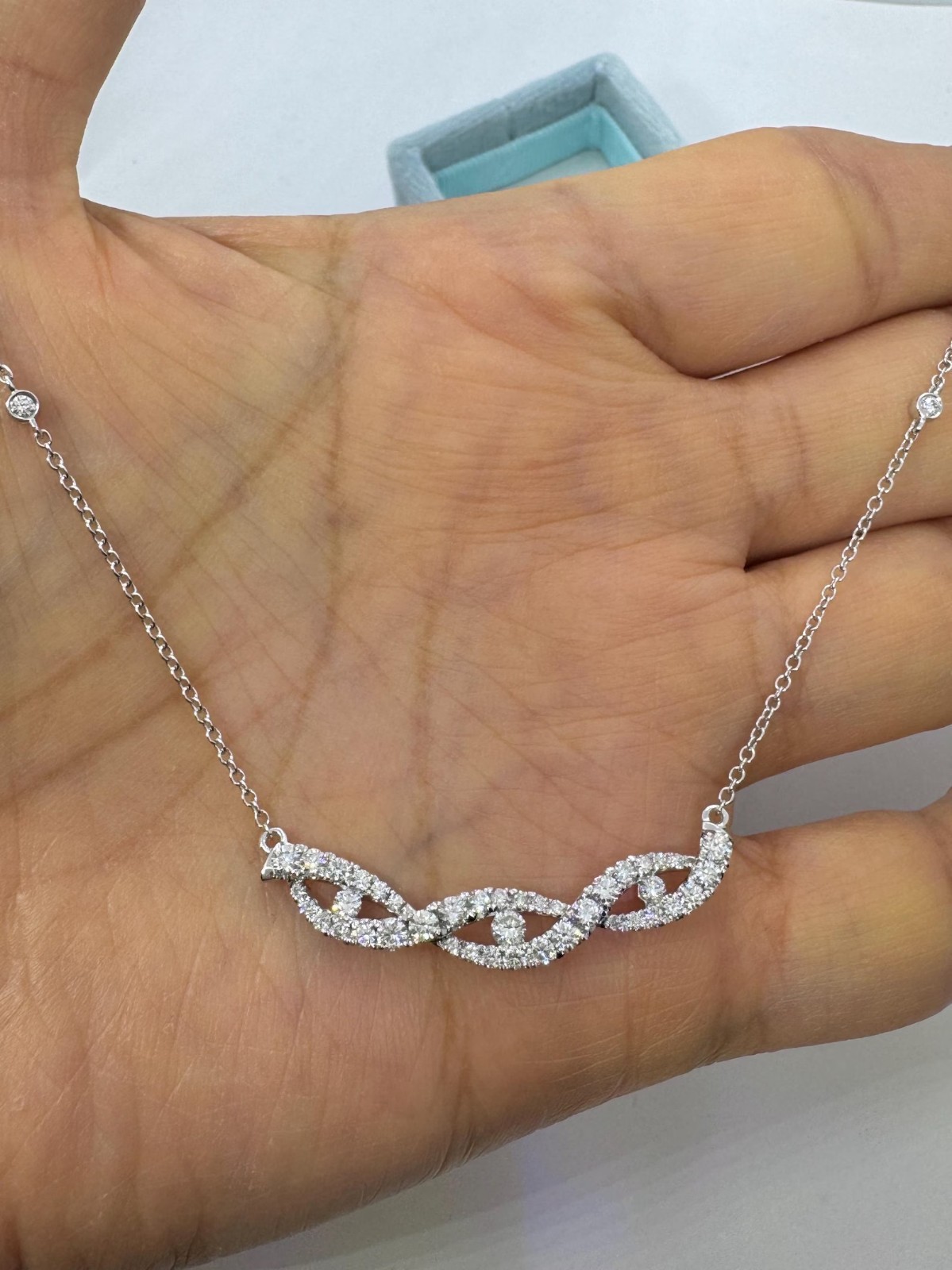 Beautiful Piece of Jewelry ! Round Natural Diamond Pendant 14k Solid White Gold