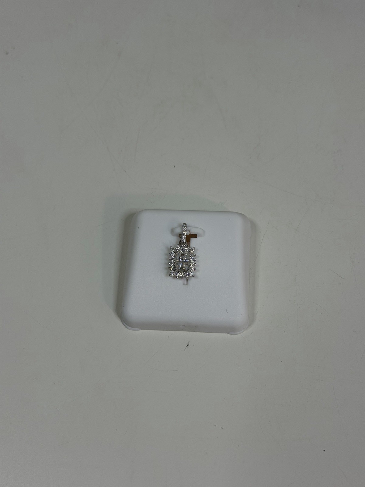 925 Silver Moissanite 1.00CTW Pendant NEW $250 MSRP