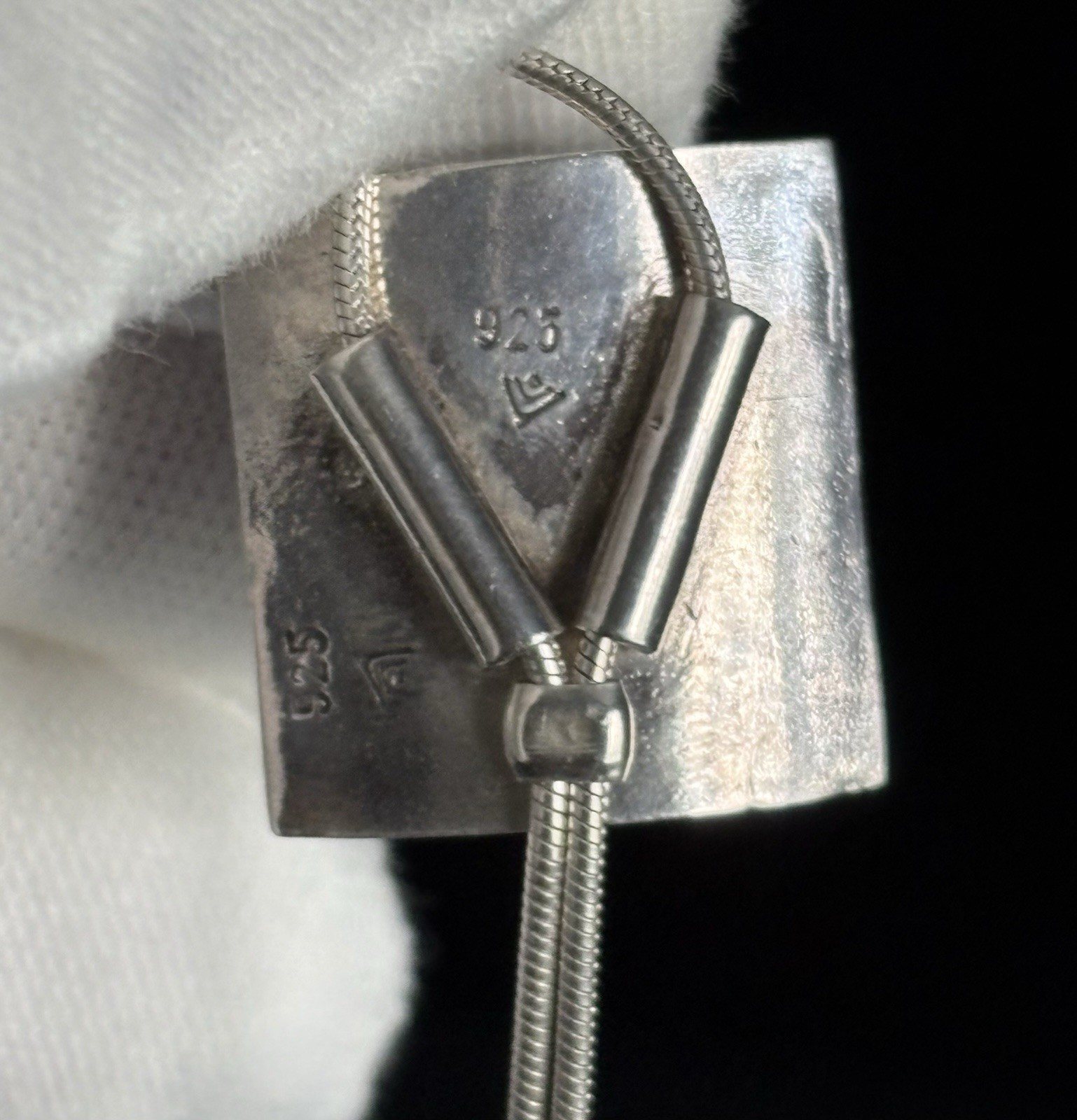 Silpada Hammered 925 Sterling Silver LABRADORITE Lariat Bolo Necklace N0881