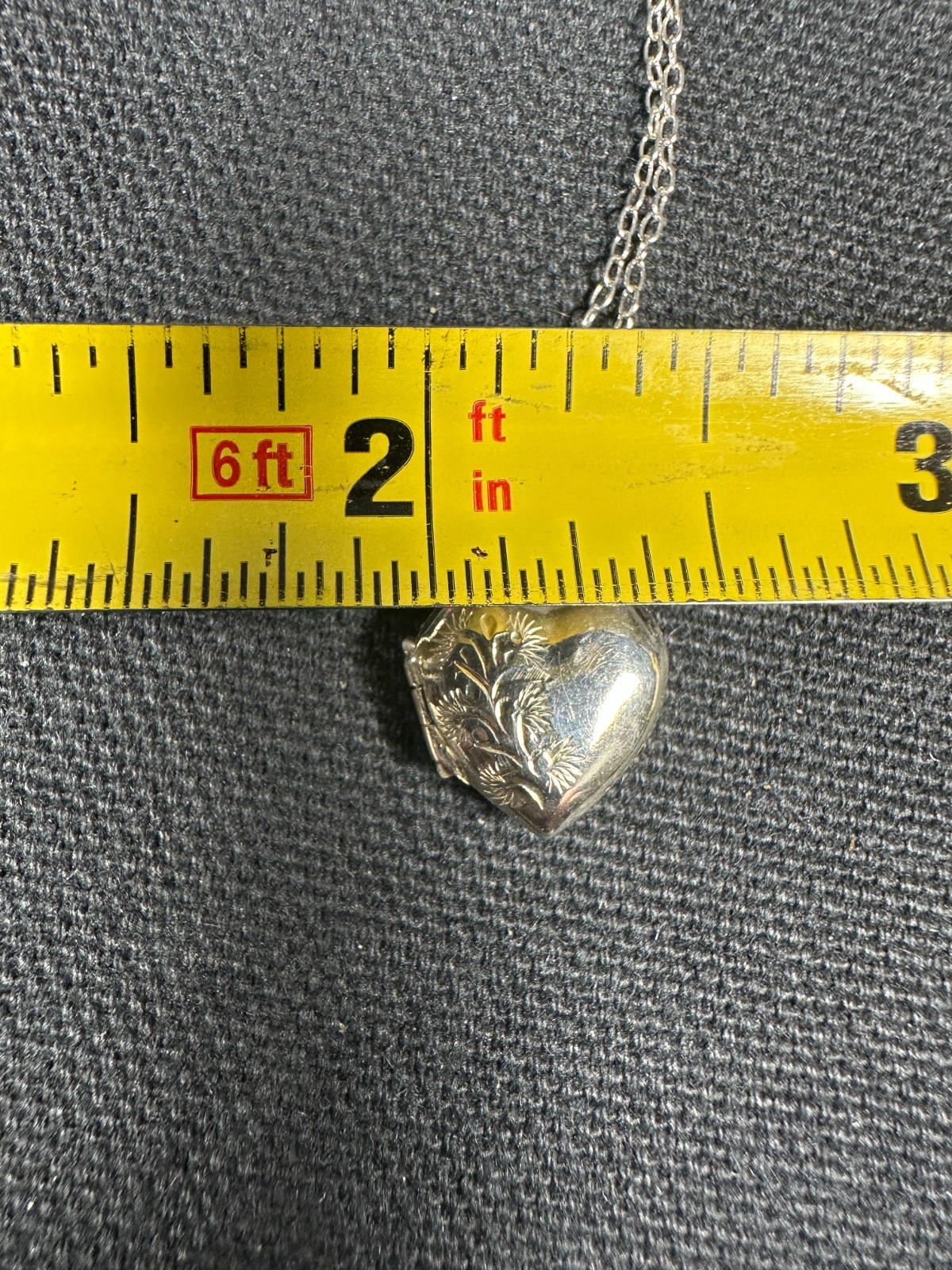 F. Hinds Sterling Silver Heart Locket British Family Jeweler