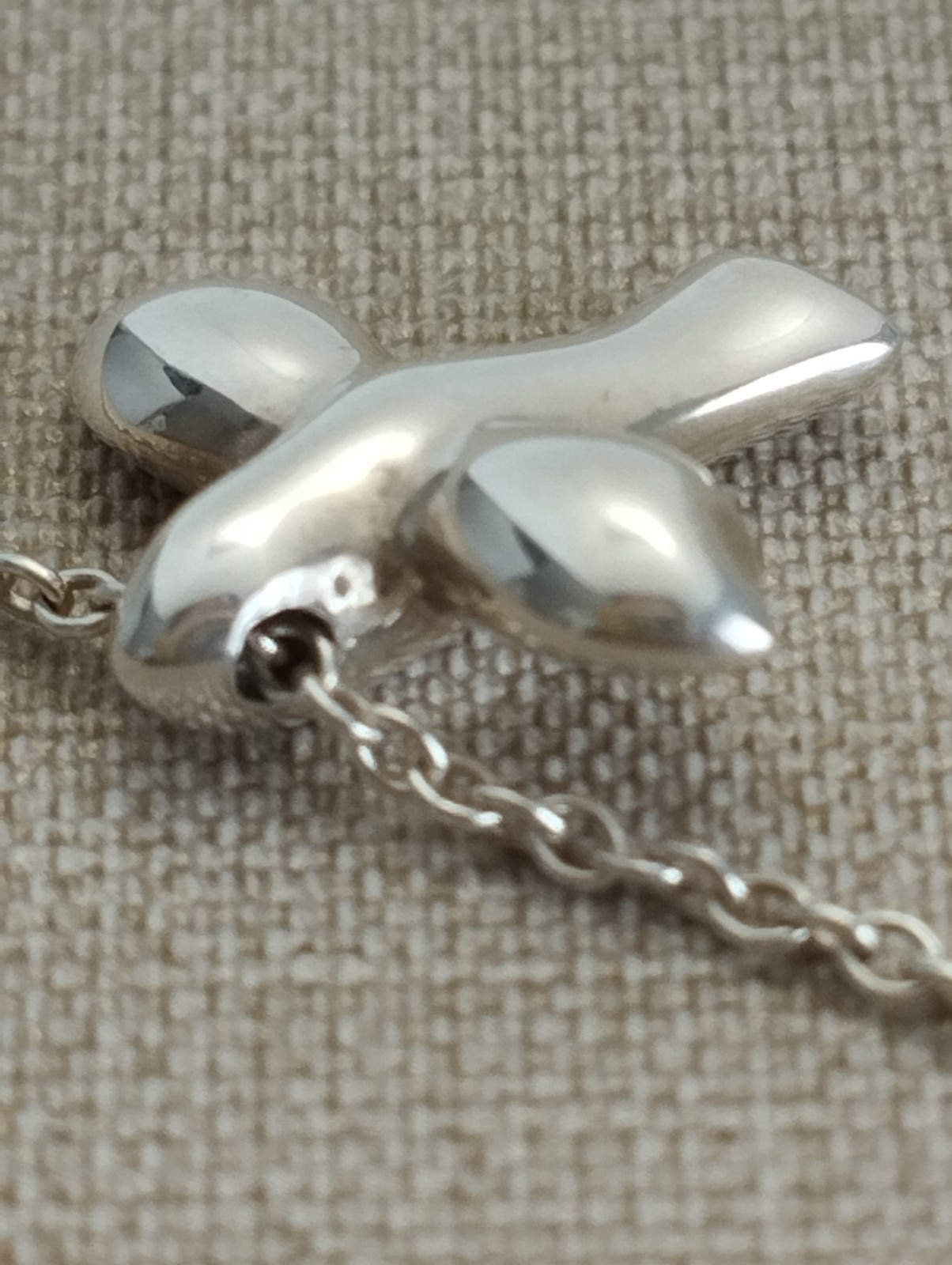 VTG Tiffany & Co. Elsa Peretti Bird Cross Pendant Sterling Silver 925