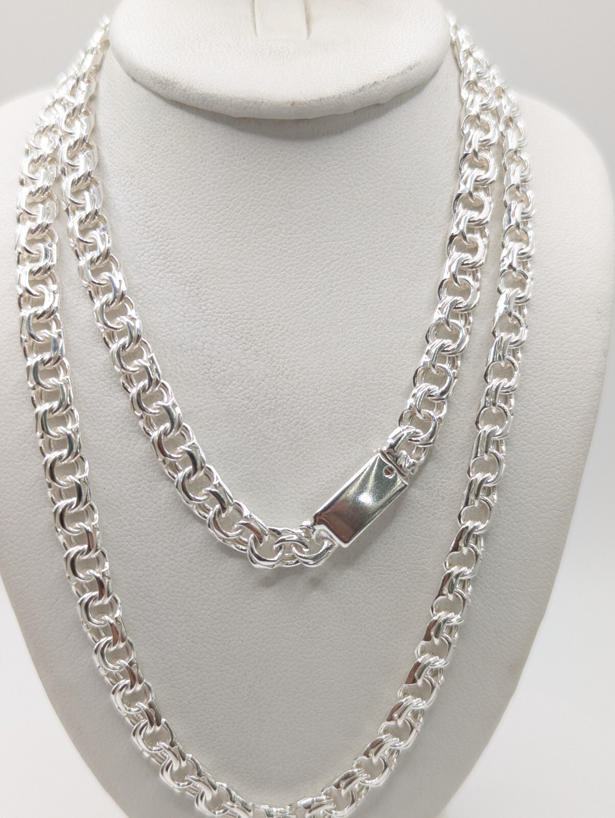 925 Sterling Silver Chino link Chain 6.2 mm for men and women