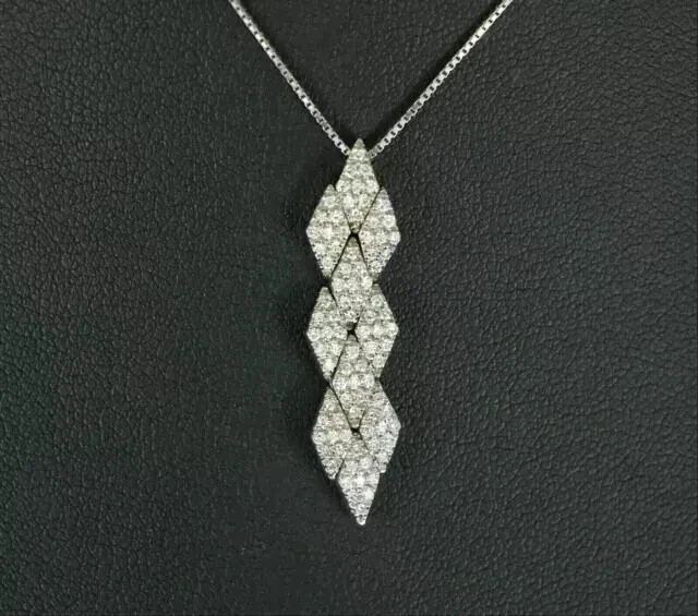 1.90CT Round Cut Lab Created Diamond Women’s Gift Pendant 14K White Gold Plated