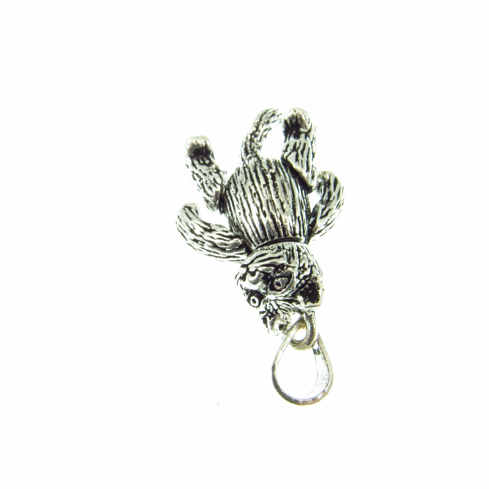 Solid 925 Sterling Silver ArticulatedKitty Cat Pendant, Feline Charm Jewelry
