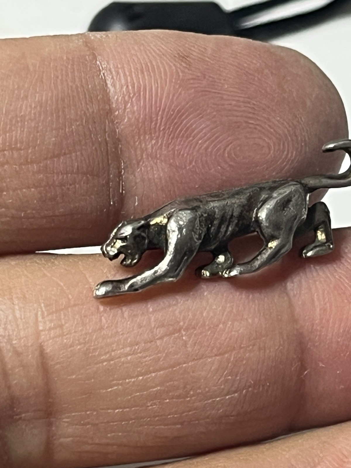 Sterling Silver Puma Tiger Pen 3-D