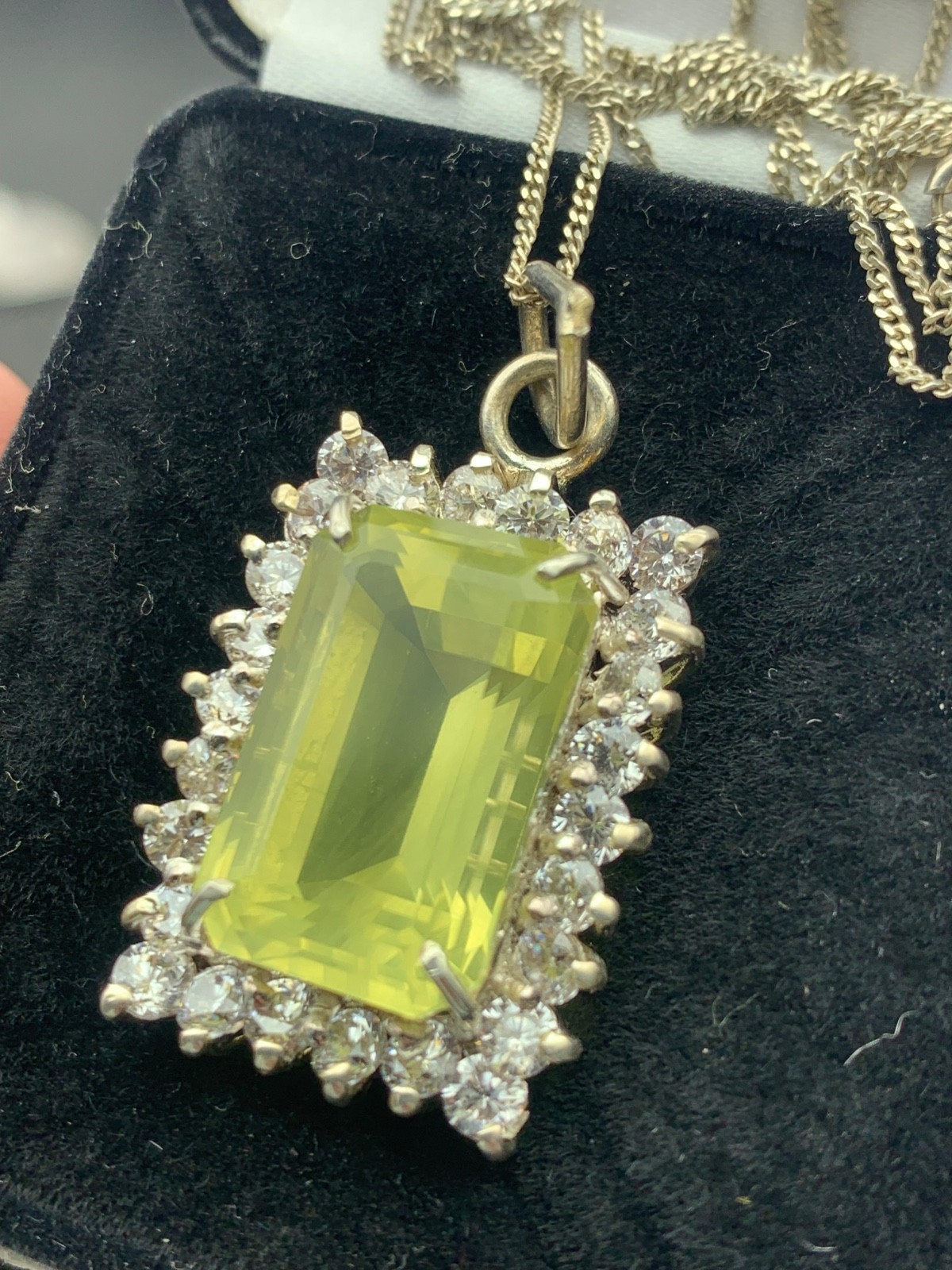 11 Grams Beautiful silver Necklace With Lamen Quartz And Mozonite From Pakistan”