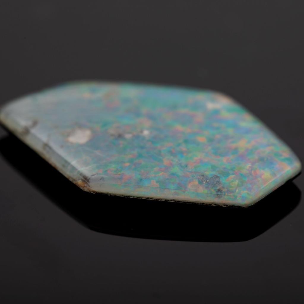 27.5ct Spencer Opal Cab Cabochon Sapphire Blue Triplicate Triplet for Pendant