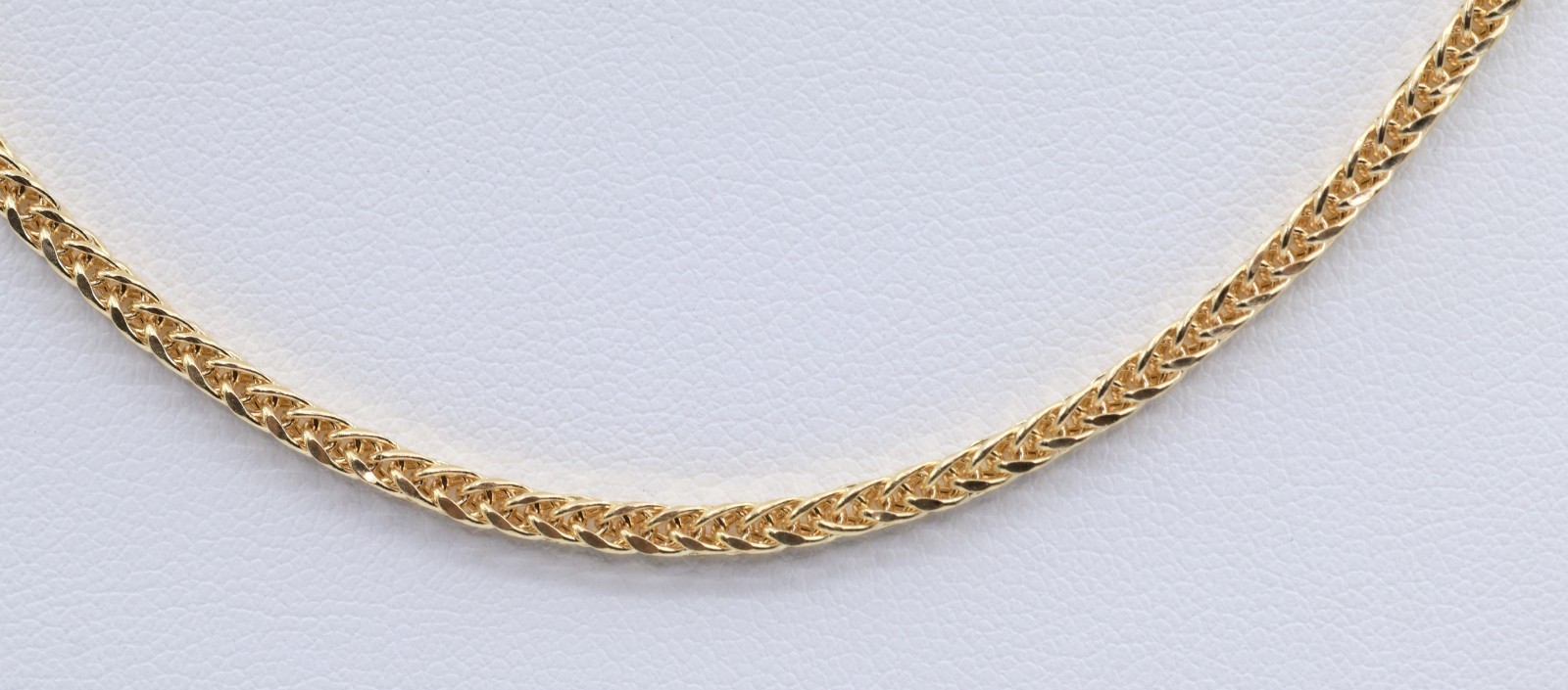 Beautiful 14K Solid Yellow Gold Designer Franco Link Chain Necklace – 18″ Length