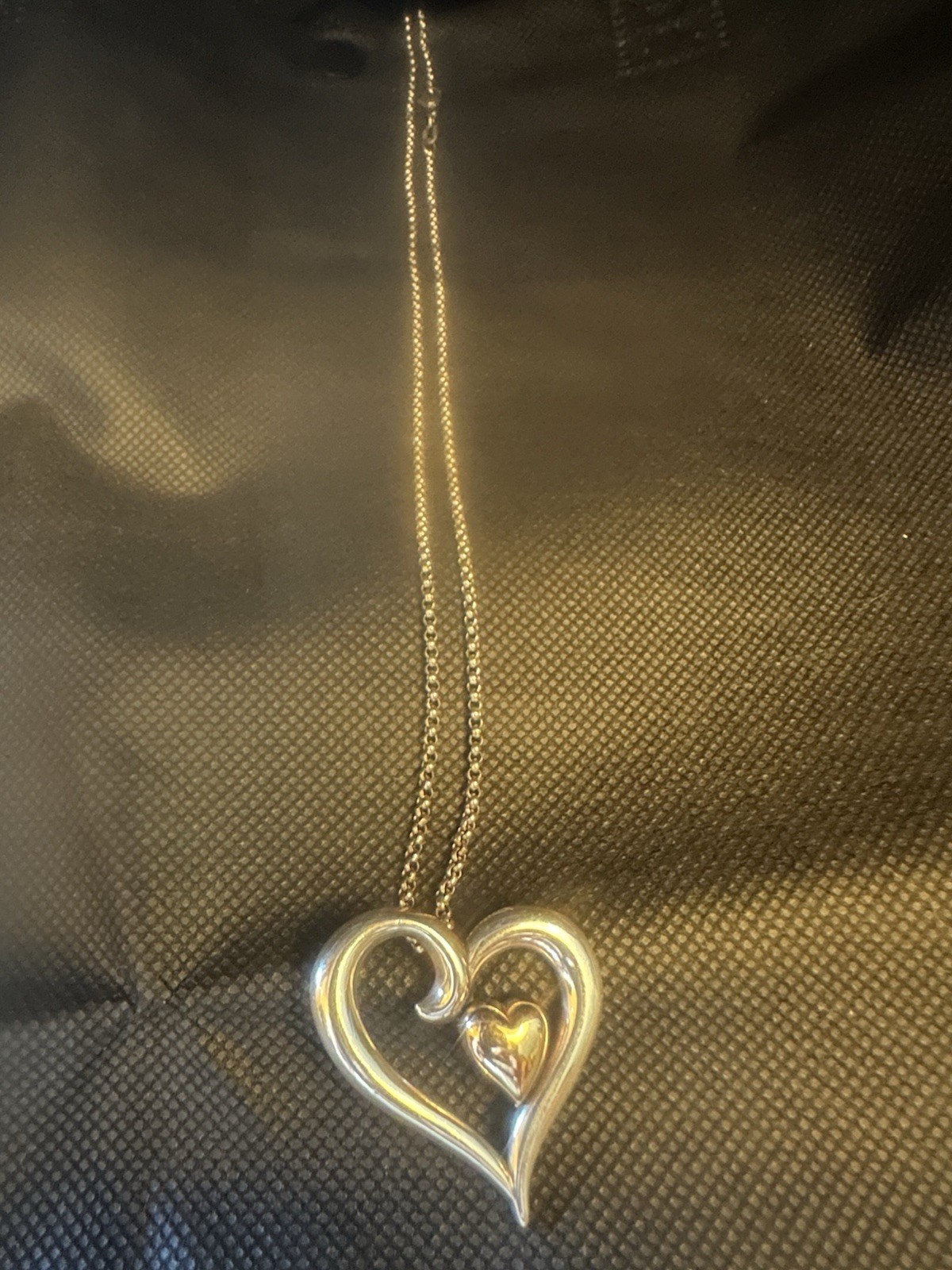 James Avery Joy of My Heart Pendant 14K Gold/ Sterling Silver/necklace