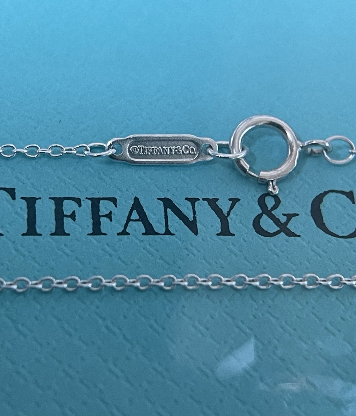 Tiffany & Co. 21” Sterling Silver .925 Round Link Chain Necklace 1.2 Grams