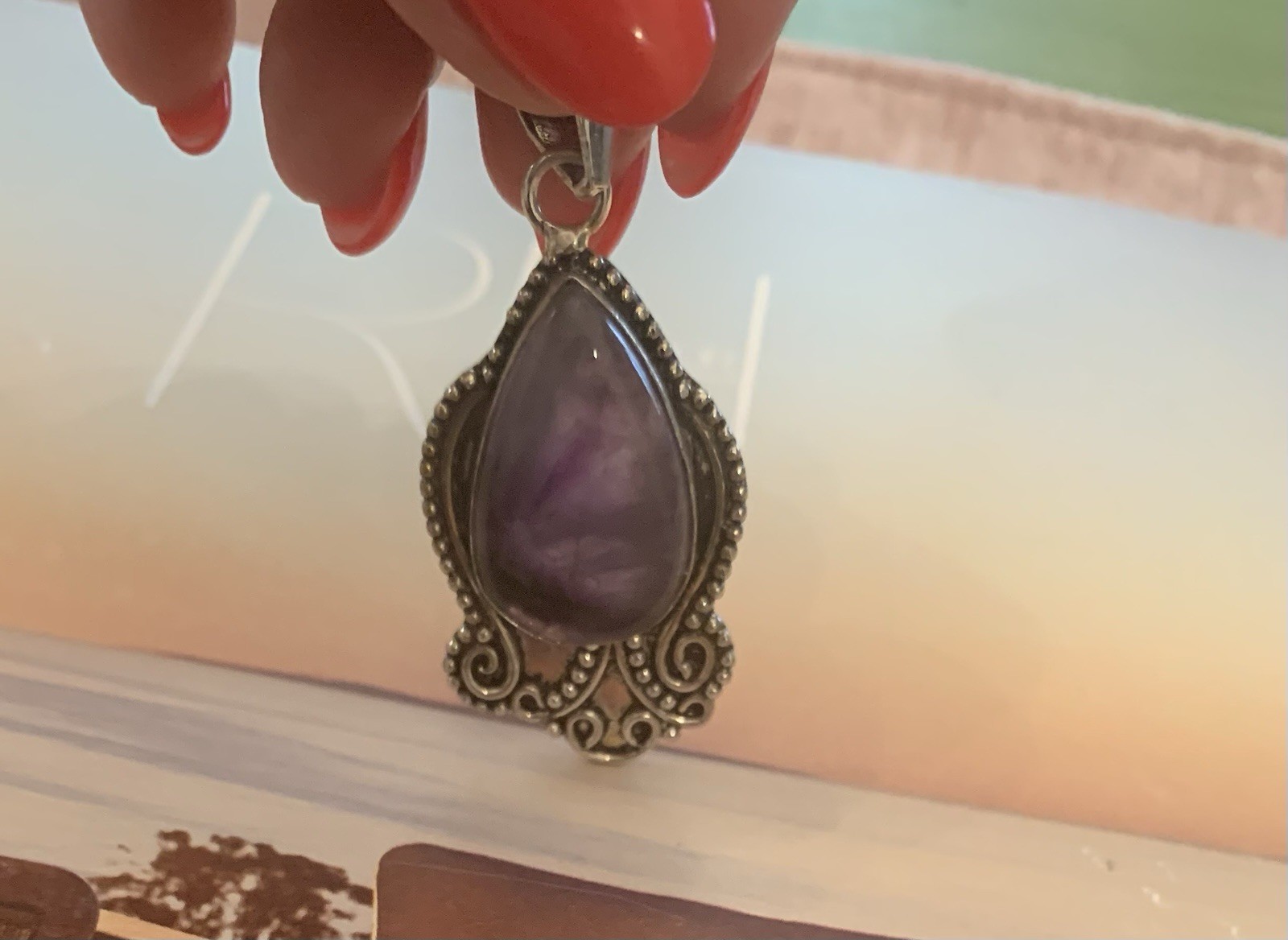 Amethyst 925 Sterling Silver Pendant
