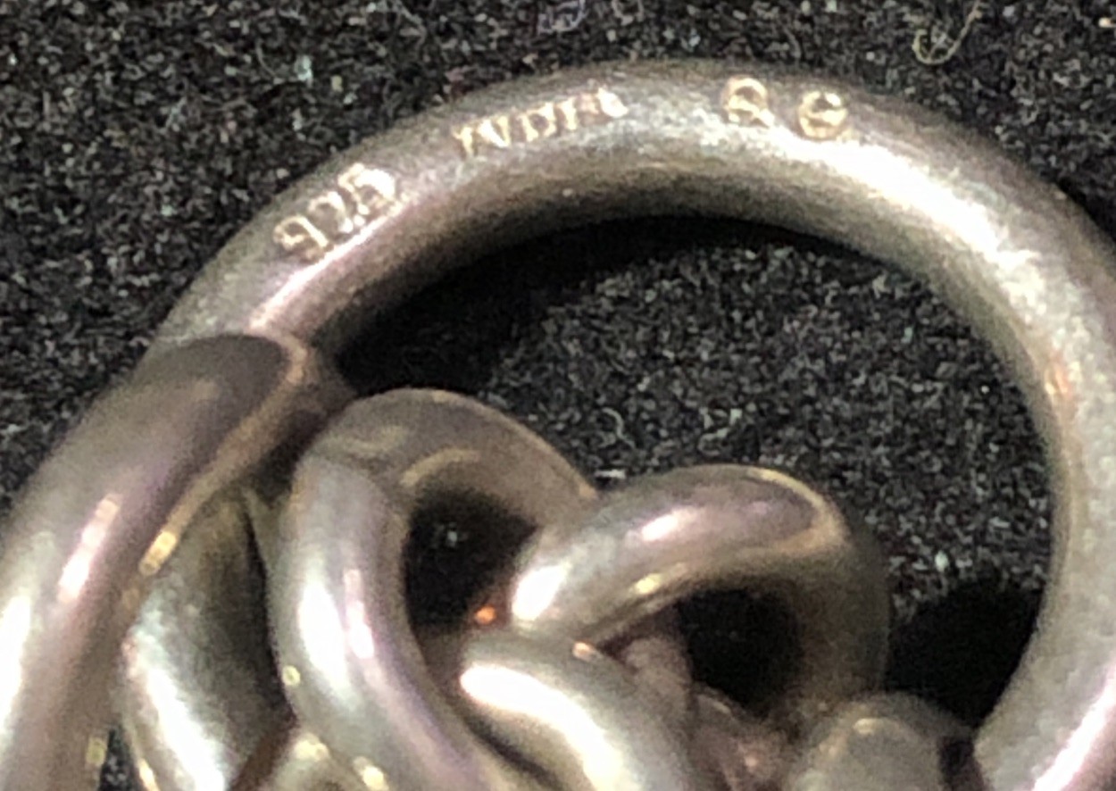 Sterling Silver Heart Charm Toggle Cable Chain Necklace