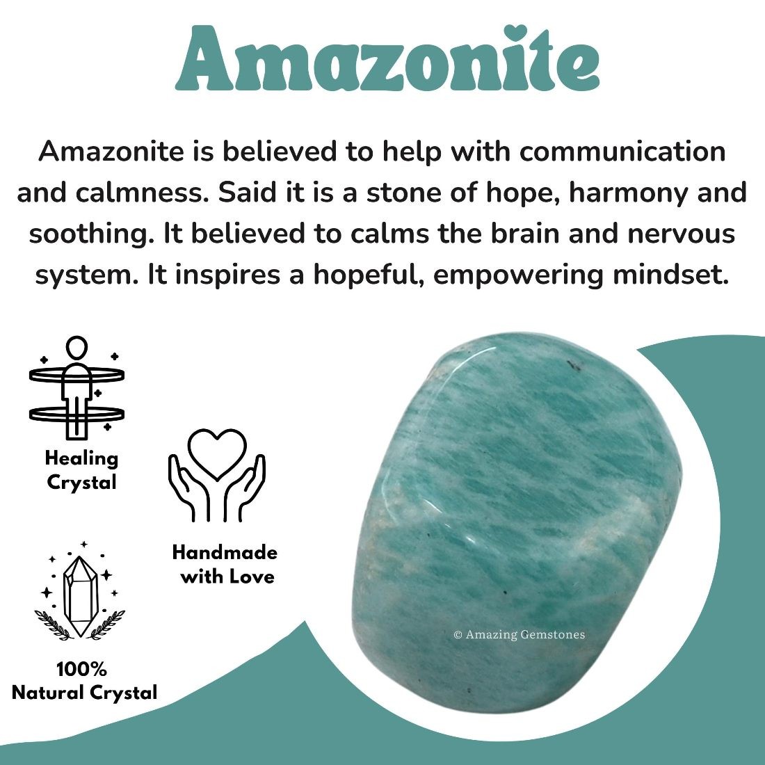 Amazonite Gemstone 925 Sterling Silver Jewelry Necklace 18″ Gift for Her r110