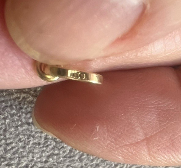 Solid 18k Gold Gondola Venice Venezia Charm Pendant Souvenir Italy 1.1 g