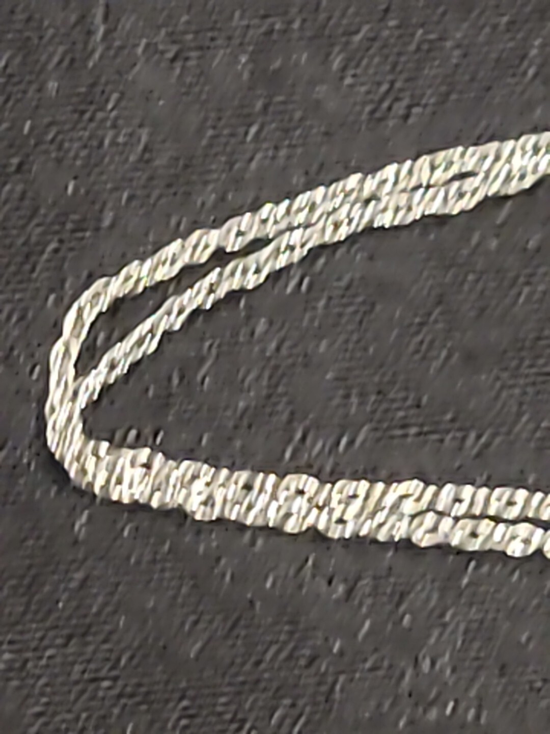 Necklace Real Diamond Chip 925 Sterling Silver Unknown NVC Symbol on 18″ Chain