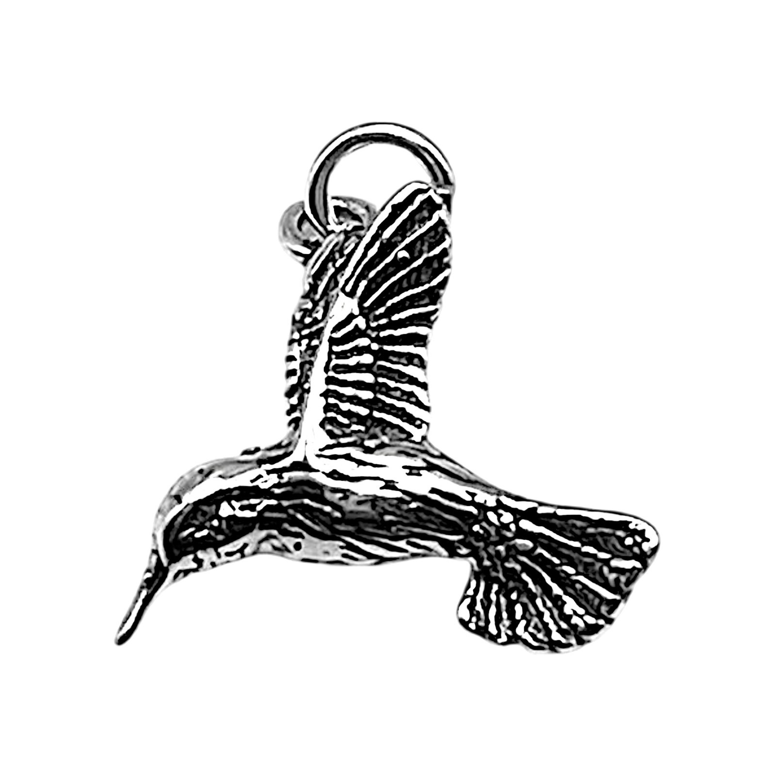 Hummingbird Pendant Necklace-925 Sterling Silver #C125